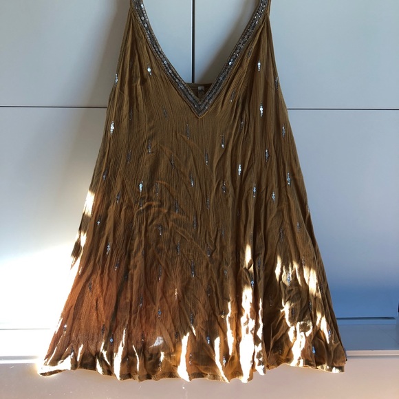 Free People Dresses & Skirts - Intimately Free People Rising Sun Sequined Slip Dress